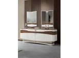 Credenza Con 2X Specchi Cassettiera Design Moderno Soggiorno Legno