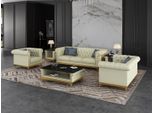 Set Di Divani Chesterfield Divano Imbottito Set Di Mobili 3+2+1 Divano In Pelle 3 Pezzi