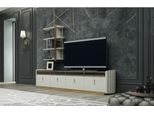 Parete Attrezzata Design Mensola A Muro Porta Tv Armadio A Muro Soggiorno Legno Arredamento