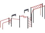 Barre Per Trazioni Attrezzature Sportive Di Strada Barre Parallele Allenamento Di Gruppo Allenamento Della Forza