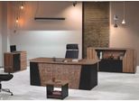 Scrivania Completa Per Ufficio Scrivania Per Ufficio Set Di Mobili Per Ufficio 4 Pezzi Legno Marrone Ufficio