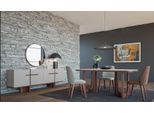 Set Sala Da Pranzo Credenza 4X Sedie Gruppo Sala Da Pranzo Tavolo 6 Pezzi