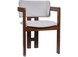 Sedia Da Pranzo Bianco-Marrone Sedia Imbottita Di Design Sedia Moderna Monoposto