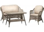Mobili Da Giardino Divano 2 Posti Beige Robusto Set Da Giardino In Rattan Tavolino Poltrona