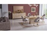 Set Sala Da Pranzo Di Lusso Tavolo Da Pranzo 4X Sedie Credenza Specchio Set Da Pranzo 7 Pezzi