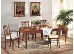 Set Sala Da Pranzo Gruppo Da Pranzo In Legno Tavolo 7Pcs Set Completo Tavolo Da Pranzo 6X Sedie