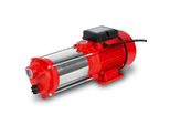 Pompa Da Giardino Multistadio Eberth Portata 2400 L/H, Pressione Di Mandata 4 Bar, Potenza 370 Watt, Pompa Centrifuga In Acciaio Inox Autoadescante, Altezza Di Aspirazione 8 M