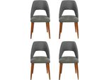 Esclusivo Set Di 4 Sedie Imbottite Mobili Da Cucina Sedie Da Sala Da Pranzo Di Design