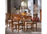 Set Completo Tavolo Da Pranzo 4X Sedie Set Sala Da Pranzo Gruppo Pranzo Legno Tavolo 5Pz