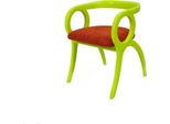 Sedia Imbottita Di Design Verde Monoposto Sala Da Pranzo Lusso Monoposto