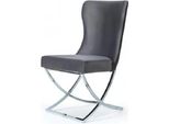 Sedia Imbottita Sedia Moderna Di Design In Tessuto Grigio Sala Da Pranzo Mobili Di Lusso