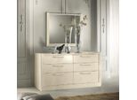 Cassettiera A Specchio Cassettiere Gruppo Legno Design Credenza Armadio Laterale Scaffale Set 2 Pezzi