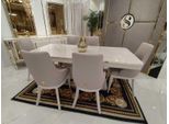 Set Tavolo Da Pranzo Tavolo + 4X Sedie Sedia Set Sala Da Pranzo Tavolo Legno Nuovo