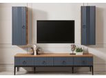 Set Soggiorno 2 Pezzi Porta Tv E 2X Armadio A Muro Credenza Cassettiera Di Design