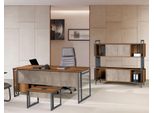 Scrivania Ad Angolo Set Completo Di Scrivanie Per Ufficio 3 Pezzi Mobili Da Ufficio In Legno Marrone