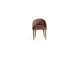 Esclusiva Sedia Marrone Per Sala Da Pranzo Di Design A Un Posto Con Struttura In Legno