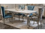 Set Completo Tavolo Da Pranzo 6 Sedie Sala Da Pranzo Gruppo Pranzo Legno Lusso Set 7 Pezzi Barocco