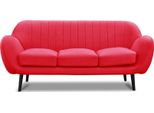 Divano A Tre Posti Imbottito Design Divano 3 Posti Camera Rosso Divani Di Lusso