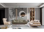 Suite Moderna Di Design Soggiorno 2X Divano A Tre Posti Poltrona Tappezzeria