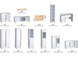 Libreria Scaffale In Piedi Scaffale Mobile Scaffali Multiuso Armadietti Di Stoccaggio Nuovo