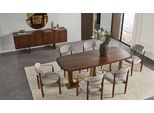 Set Da Pranzo Moderno Composto Da Tavolo Da Pranzo 6X Sedie Credenza A Specchio