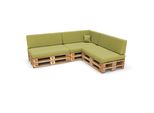 Pokar Cuscini Per Pallet Cuscini Per Pallet Con Rivestimento Sfoderabile Divano Per Pallet, Dimensioni:Set Di 8, Colore:Lime