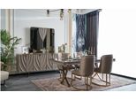 Set Da Pranzo Zona Pranzo Sala Da Pranzo Tavolo Da Pranzo Legno Brown Set 9 Pezzi Credenza