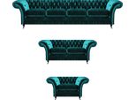 Set Di Divani Di Lusso A 3 Pezzi Chesterfield Arredamento Di Design Mobili Imbottiti
