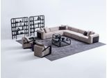Set Di Divani Moderni Divano A L Con Poltrona Divano Angolare Grigio Divano In Tessuto