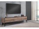 Porta Tv Rtv Basso Soggiorno Moderno In Legno Marrone Credenza Tavolo