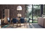 Sala Da Pranzo Tavolo Da Pranzo 6X Set Di Sedie 7 Pz. Mobili In Legno Di Lusso