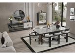 Set Sala Da Pranzo Moderna Tavolo Da Pranzo 8X Sedie Credenza Specchio 11 Pezzi