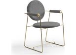 Sedia Da Pranzo Sedia Di Design Con Braccioli Arredo Moderno Sedia Imbottita