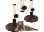 Tiragraffi Per Gatti Torre Tiragraffi Marrone Scuro 40 Cm X 30 Cm