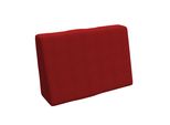 Pokar Cuscini Per Pallet Cuscini Per Pallet Sfoderabili Divano Per Pallet, Dimensioni:Cuscini Laterali 60 X 40, Colore:Rosso
