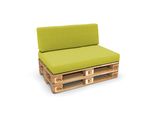 Pokar Cuscini Per Pallet Cuscini Per Pallet Sfoderabili Divano Per Pallet, Dimensioni:Set Cuscino Seduta 120X80 + Cuscino Schienale 120X40, Colore:Lime
