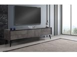 Rtv Porta Tv Basso Soggiorno Grigio Legno Credenza Tavolo Moderno