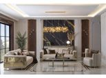 Set Di Divani Di Lusso 4+3 Posti Poltrona Tavolino Da Caffè Design Moderno 4 Pezzi
