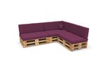 Pokar Cuscini Per Pallet Cuscini Per Pallet Con Rivestimento Sfoderabile Divano Per Pallet, Dimensioni: Set Di 8, Colore: Viola