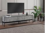 Credenza Rtv Lowboard Moderna Porta Tv Soggiorno Tavolo In Legno Grigio