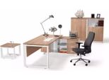 Mobili Per Ufficio Scrivania Armadio Per Archiviazione Tavolino Da Caffè Set Da 4 Pezzi Arredamento