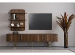 Mobili Per Il Soggiorno Di Design Pensili Di Lusso Porta Tv Mensole A Muro Marrone