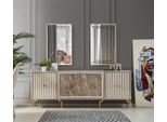 Credenza Moderna Con 2X Specchi Mobili Da Salotto Di Lusso Di Design In Legno