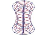 Dispositivo Per L'arrampicata Su Corda Percorso Di Arrampicata Funivia Avventura Arrampicatore Su Corda Sospesa Equilibrio