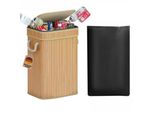 Adeldream 74L Raccoglitore Di Bottiglie Di Deposito Con Coperchio Contenitore Svuotamenti E Stoccaggio Rifiuti In Vetro Grande Raccoglitore Di Bottiglie Di Deposito Raccoglitore Di Bottiglie Con Cucina