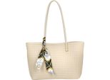 Gallantry, Borsa Da Donna Con Motivo A Trecce E Foulard, Giallo-Grigio