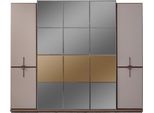 Armadio Armadio Di Design Armadio In Legno Con Specchio Grigio