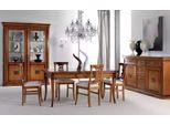 Set Sala Da Pranzo Di Design 7 Pezzi Mobili In Legno 4X Sedie Tavolo Vetrina Nuovo
