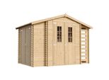 Casa In Legno Casetta Da Giardino+Casetta In Legno+Pavimento Impregnato Timbela M389C+M389G - 3,53 + 0,97 + 0,97 M2