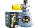 Rosfix Cannone Schiumogeno Da 1 L – Ugello Spruzzatore Regolabile, Attacco Rapido Da 1/4”, Ottone, 1000 – 2200 Psi | Per Idropulitrici Karcher K2 – K7